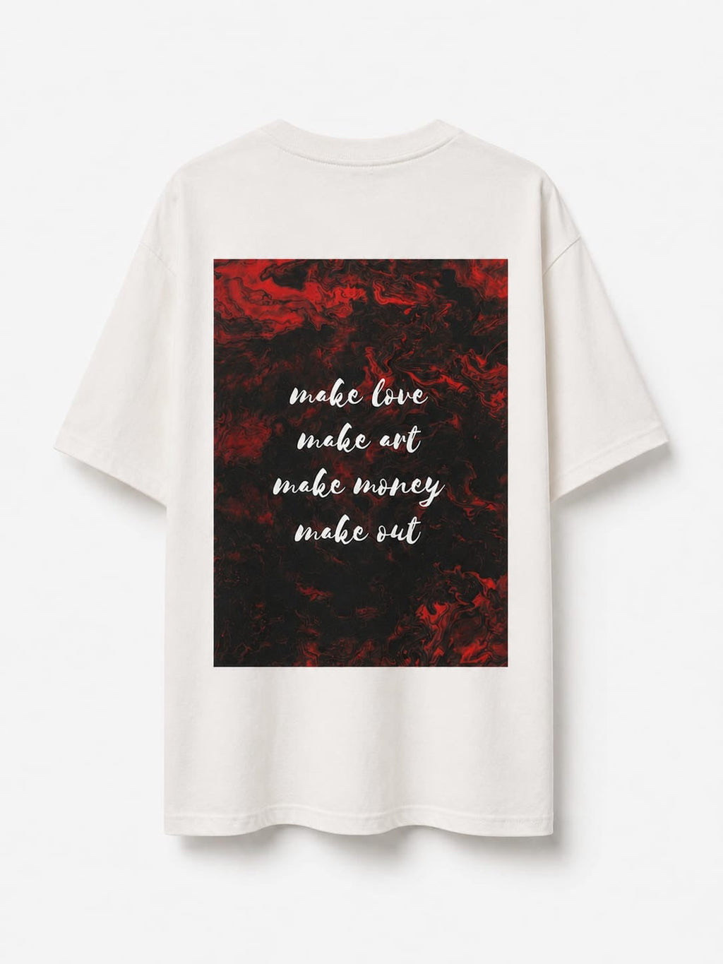 Make Love Make Art tee - The Box House Drop 001